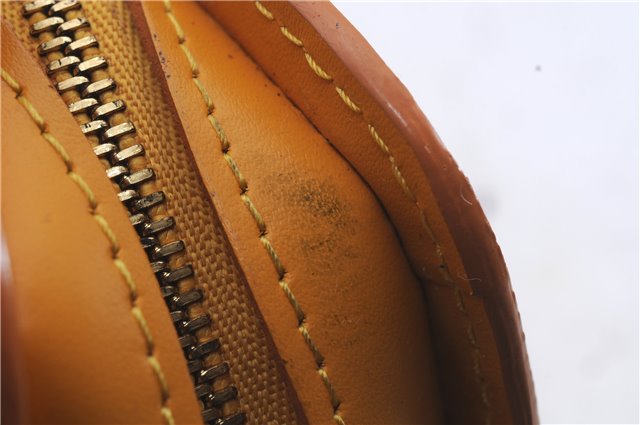 Authentic Louis Vuitton Epi Dauphine Cosmetic Pouch Yellow M48449 LV 6324D