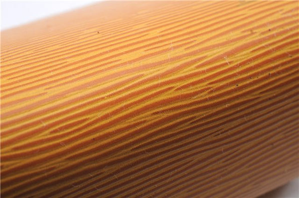 Authentic Louis Vuitton Epi Dauphine Cosmetic Pouch Yellow M48449 LV 6324D