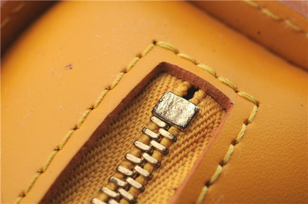 Authentic Louis Vuitton Epi Dauphine Cosmetic Pouch Yellow M48449 LV 6324D