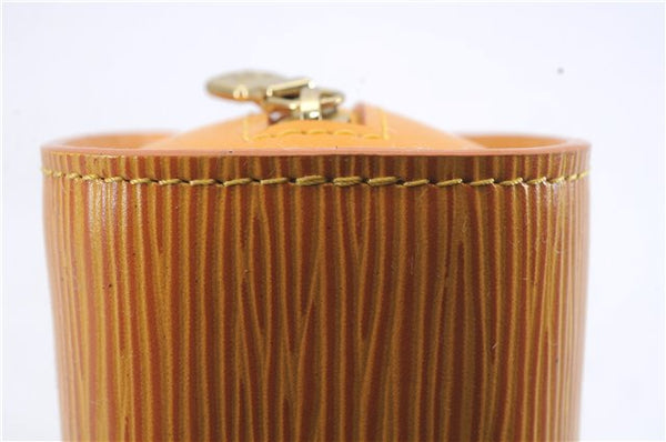 Authentic Louis Vuitton Epi Dauphine Cosmetic Pouch Yellow M48449 LV 6324D