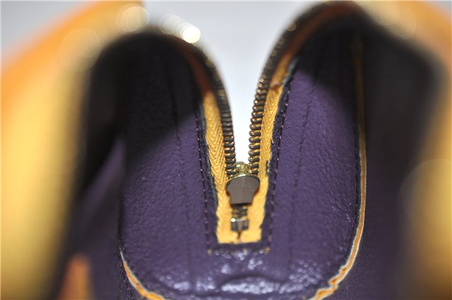 Authentic Louis Vuitton Epi Dauphine Cosmetic Pouch Yellow M48449 LV 6324D