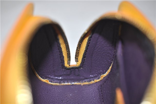 Authentic Louis Vuitton Epi Dauphine Cosmetic Pouch Yellow M48449 LV 6324D