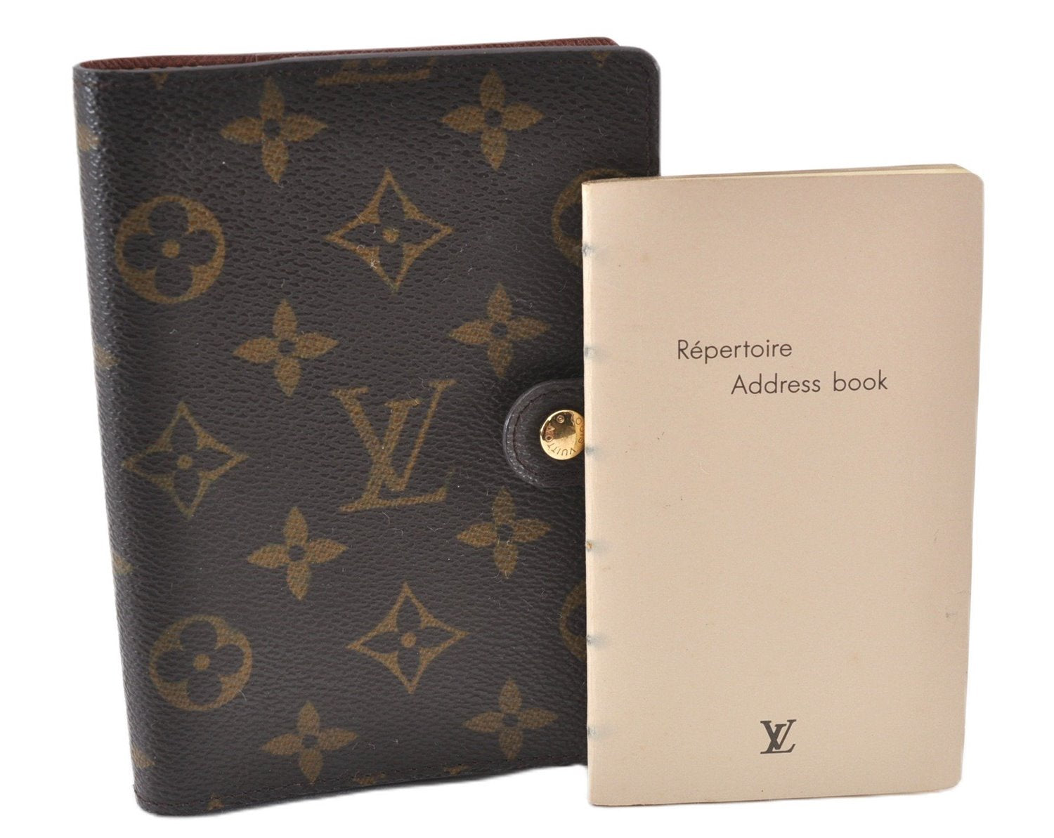 Authentic Louis Vuitton Monogram Agenda PM Notebook Cover R20005 LV 6324F