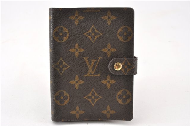 Authentic Louis Vuitton Monogram Agenda PM Notebook Cover R20005 LV 6324F