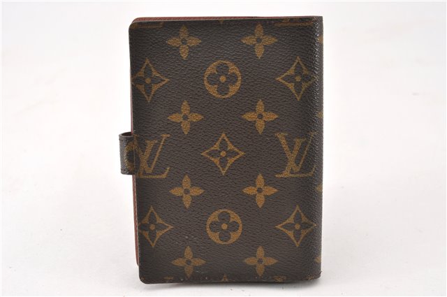 Authentic Louis Vuitton Monogram Agenda PM Notebook Cover R20005 LV 6324F