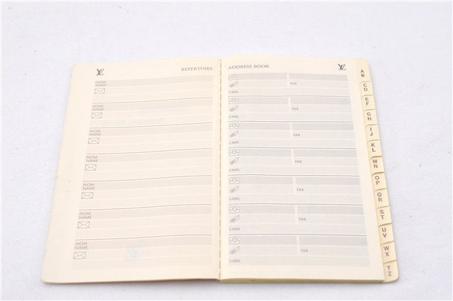 Authentic Louis Vuitton Monogram Agenda PM Notebook Cover R20005 LV 6324F