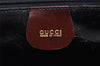 Authentic GUCCI Bamboo Hand Shoulder Bag Purse Enamel Bordeaux Red Junk 6324I