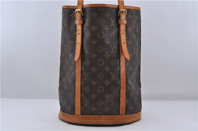 Authentic LOUIS VUITTON Monogram Bucket GM Shoulder Bag M42236 LV 6325C