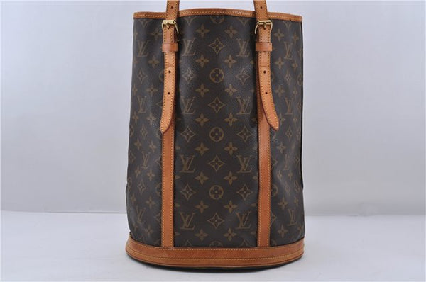 Authentic LOUIS VUITTON Monogram Bucket GM Shoulder Bag M42236 LV 6325C
