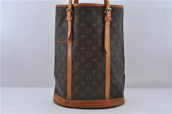 Authentic LOUIS VUITTON Monogram Bucket GM Shoulder Bag M42236 LV 6325C