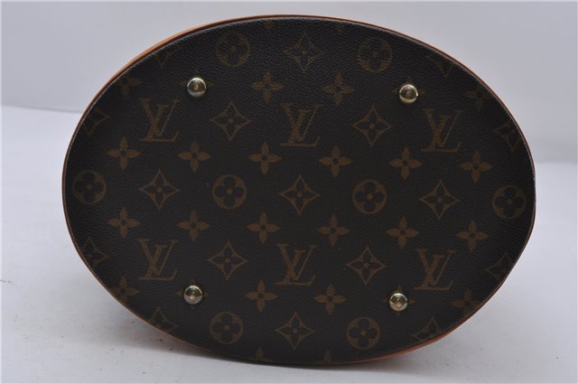 Authentic LOUIS VUITTON Monogram Bucket GM Shoulder Bag M42236 LV 6325C