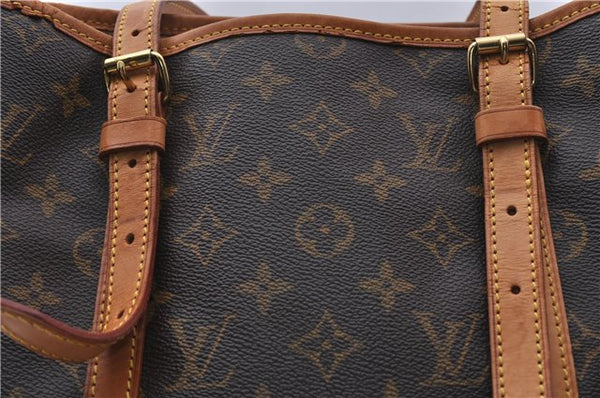 Authentic LOUIS VUITTON Monogram Bucket GM Shoulder Bag M42236 LV 6325C