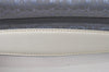 Authentic COACH Signature Hand Bag Pouch Purse Canvas Leather Light Blue 6325I