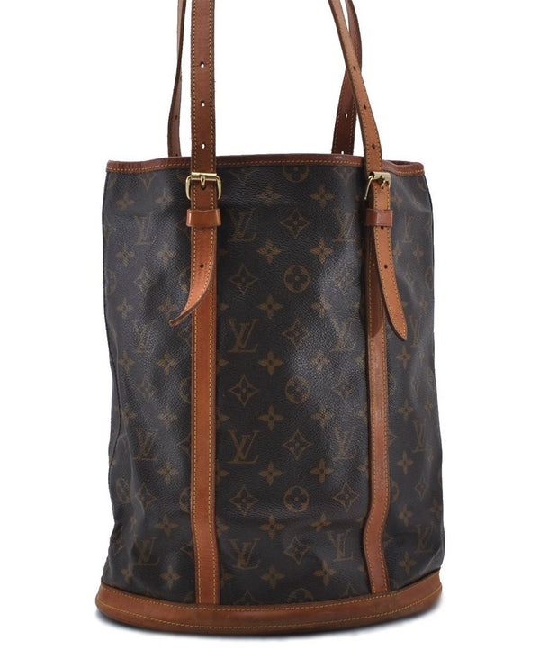 Authentic LOUIS VUITTON Monogram Bucket GM Shoulder Bag M42236 LV 6326C