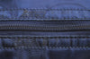 Authentic COACH Vintage Signature Shoulder Tote Bag Nylon Leather Blue 6326H