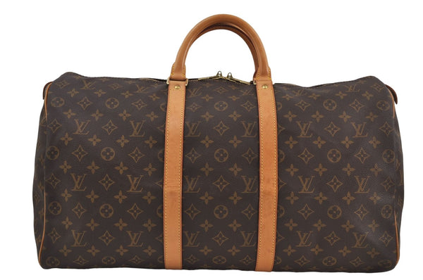 Authentic Louis Vuitton Monogram Keepall 50 Travel Boston Bag M41426 LV 6327D