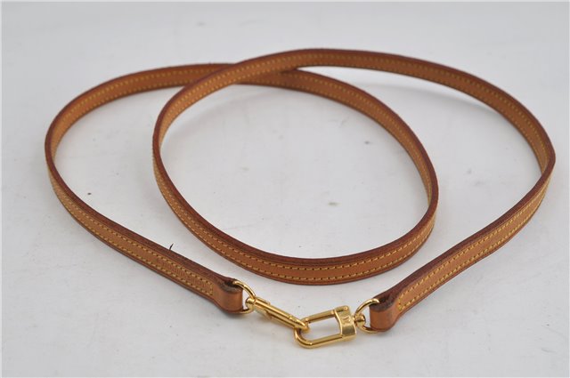 Authentic Louis Vuitton Leather Shoulder Strap Beige 46.9