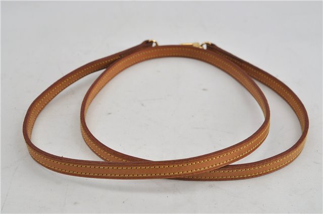 Authentic Louis Vuitton Leather Shoulder Strap Beige 46.9