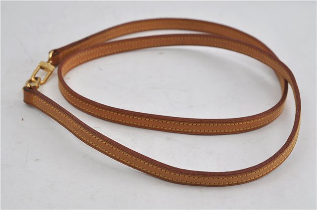 Authentic Louis Vuitton Leather Shoulder Strap Beige 46.9