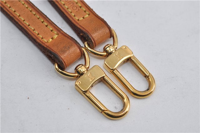 Authentic Louis Vuitton Leather Shoulder Strap Beige 46.9