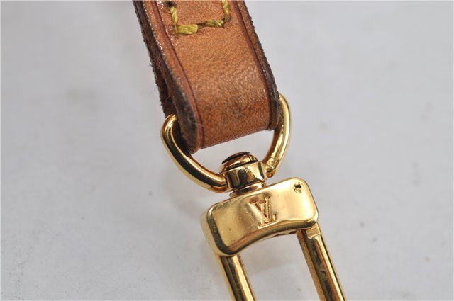 Authentic Louis Vuitton Leather Shoulder Strap Beige 46.9