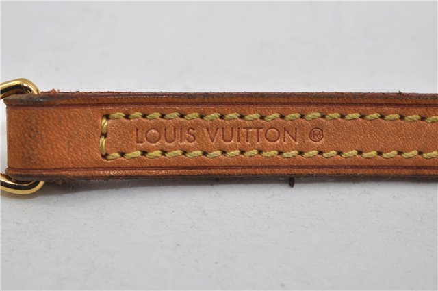 Authentic Louis Vuitton Leather Shoulder Strap Beige 46.9