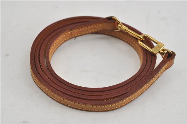 Authentic Louis Vuitton Leather Shoulder Strap Beige 46.9