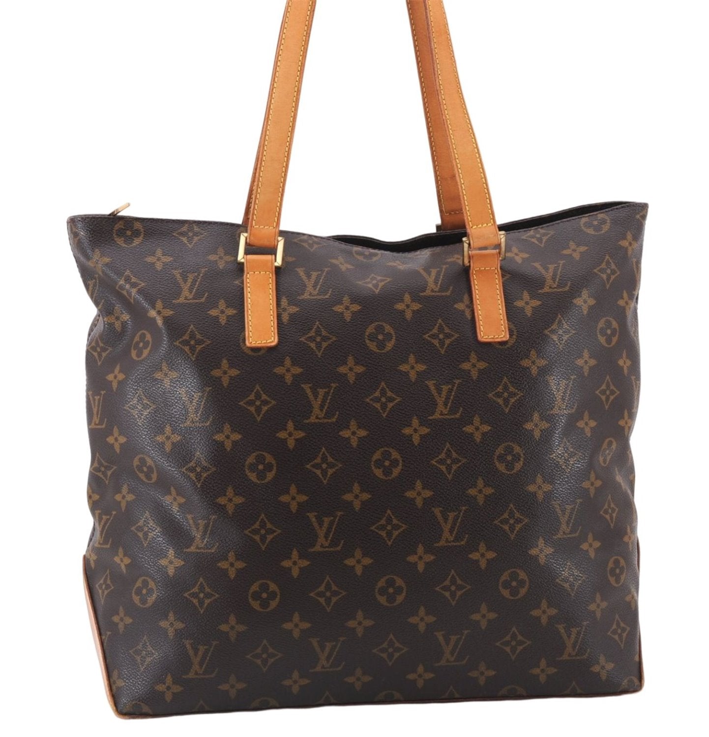 Authentic Louis Vuitton Monogram Cabas Mezzo Shoulder Tote Bag M51151 LV 6329E