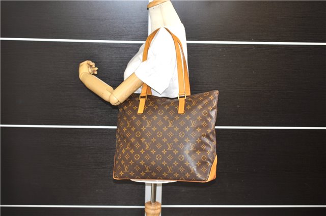 Authentic Louis Vuitton Monogram Cabas Mezzo Shoulder Tote Bag M51151 LV 6329E