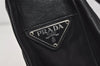 Authentic PRADA Viaggio Nylon Leather Shoulder Cross Body Bag V167 Black 6329I