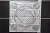 Authentic HERMES Carre 65 Scarf "REVES D'ESPACE" Cotton White 6330D