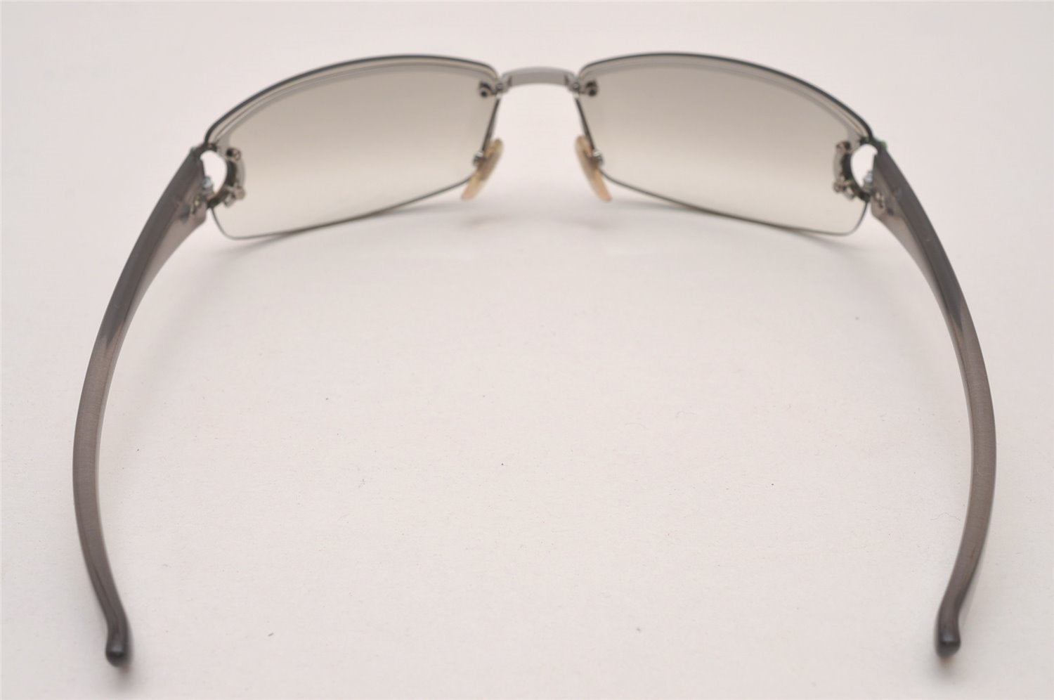 Authentic GUCCI Vintage Horsebit Sunglasses 2743/F/S Plastic Silver 6330I