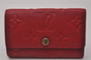 Auth Louis Vuitton Monogram Empreinte Multicles 6 Key Case Red M63708 Box 6331I
