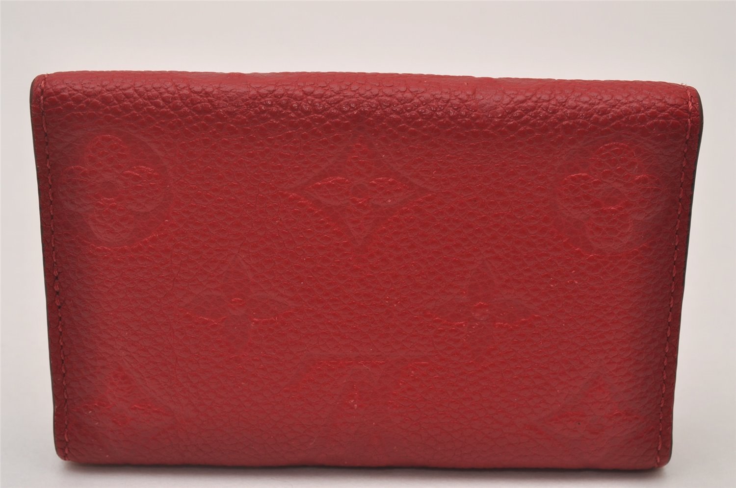 Auth Louis Vuitton Monogram Empreinte Multicles 6 Key Case Red M63708 Box 6331I