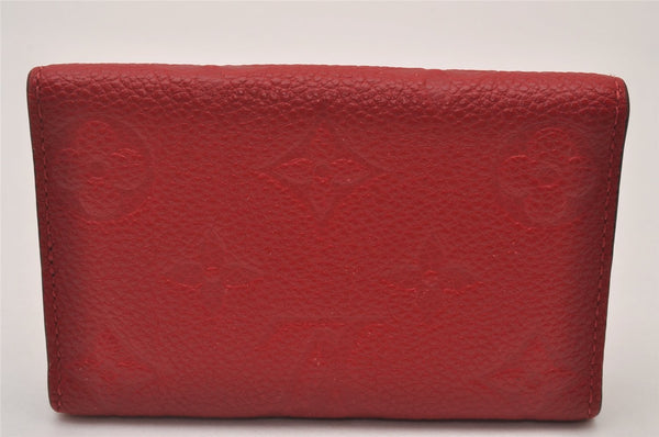 Auth Louis Vuitton Monogram Empreinte Multicles 6 Key Case Red M63708 Box 6331I
