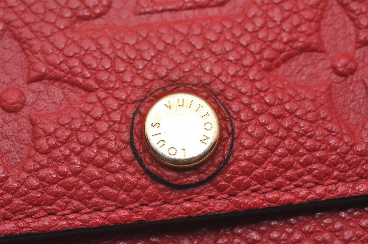 Auth Louis Vuitton Monogram Empreinte Multicles 6 Key Case Red M63708 Box 6331I
