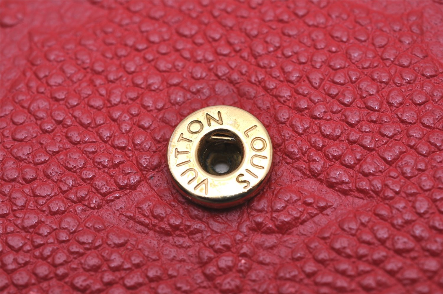 Auth Louis Vuitton Monogram Empreinte Multicles 6 Key Case Red M63708 Box 6331I