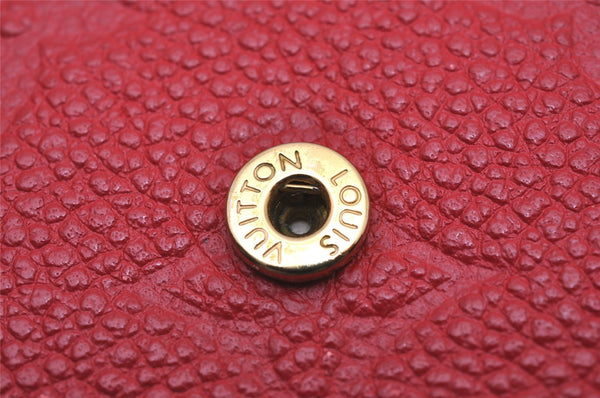Auth Louis Vuitton Monogram Empreinte Multicles 6 Key Case Red M63708 Box 6331I