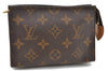 Auth LOUIS VUITTON Monogram Poche Toilette 15 Cosmetics Pouch M47546 LV 6335C