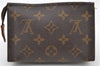 Auth LOUIS VUITTON Monogram Poche Toilette 15 Cosmetics Pouch M47546 LV 6335C