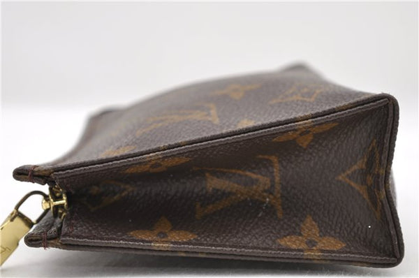 Auth LOUIS VUITTON Monogram Poche Toilette 15 Cosmetics Pouch M47546 LV 6335C