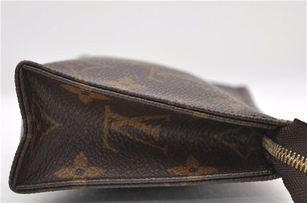 Auth LOUIS VUITTON Monogram Poche Toilette 15 Cosmetics Pouch M47546 LV 6335C