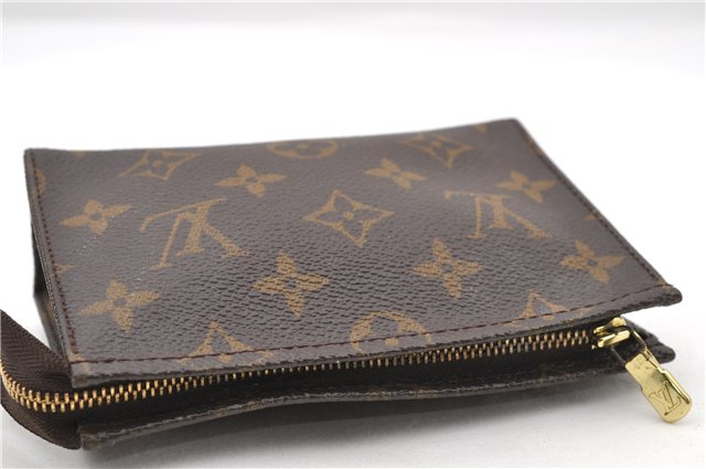Auth LOUIS VUITTON Monogram Poche Toilette 15 Cosmetics Pouch M47546 LV 6335C