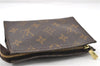 Auth LOUIS VUITTON Monogram Poche Toilette 15 Cosmetics Pouch M47546 LV 6335C