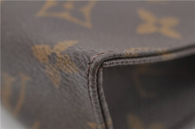 Auth LOUIS VUITTON Monogram Poche Toilette 15 Cosmetics Pouch M47546 LV 6335C