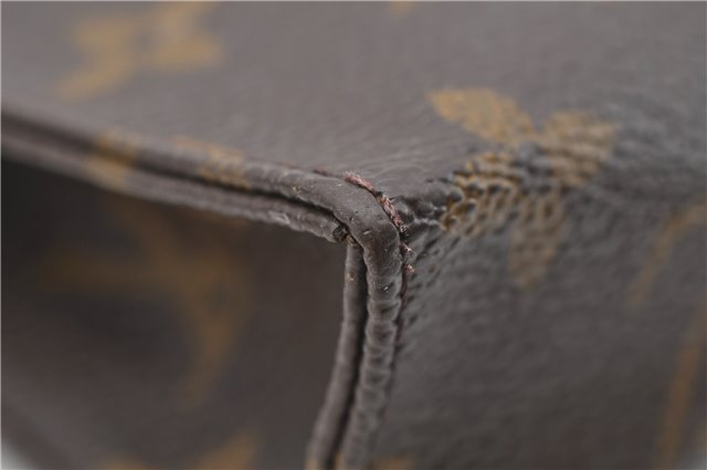 Auth LOUIS VUITTON Monogram Poche Toilette 15 Cosmetics Pouch M47546 LV 6335C