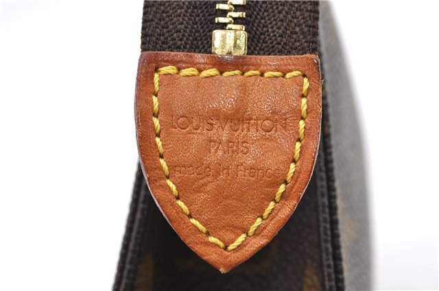 Auth LOUIS VUITTON Monogram Poche Toilette 15 Cosmetics Pouch M47546 LV 6335C