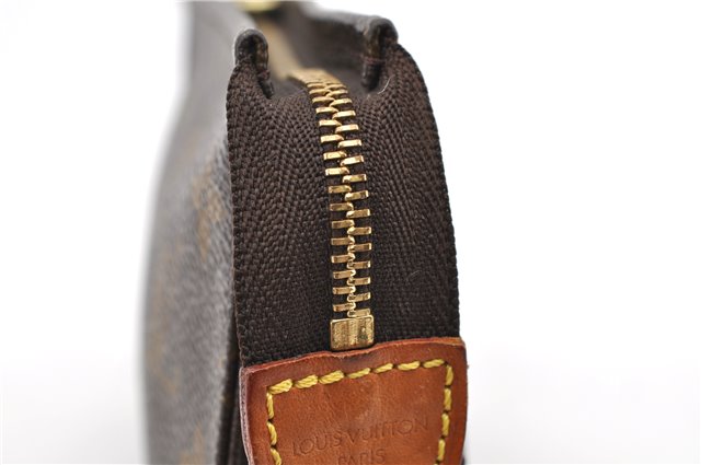 Auth LOUIS VUITTON Monogram Poche Toilette 15 Cosmetics Pouch M47546 LV 6335C