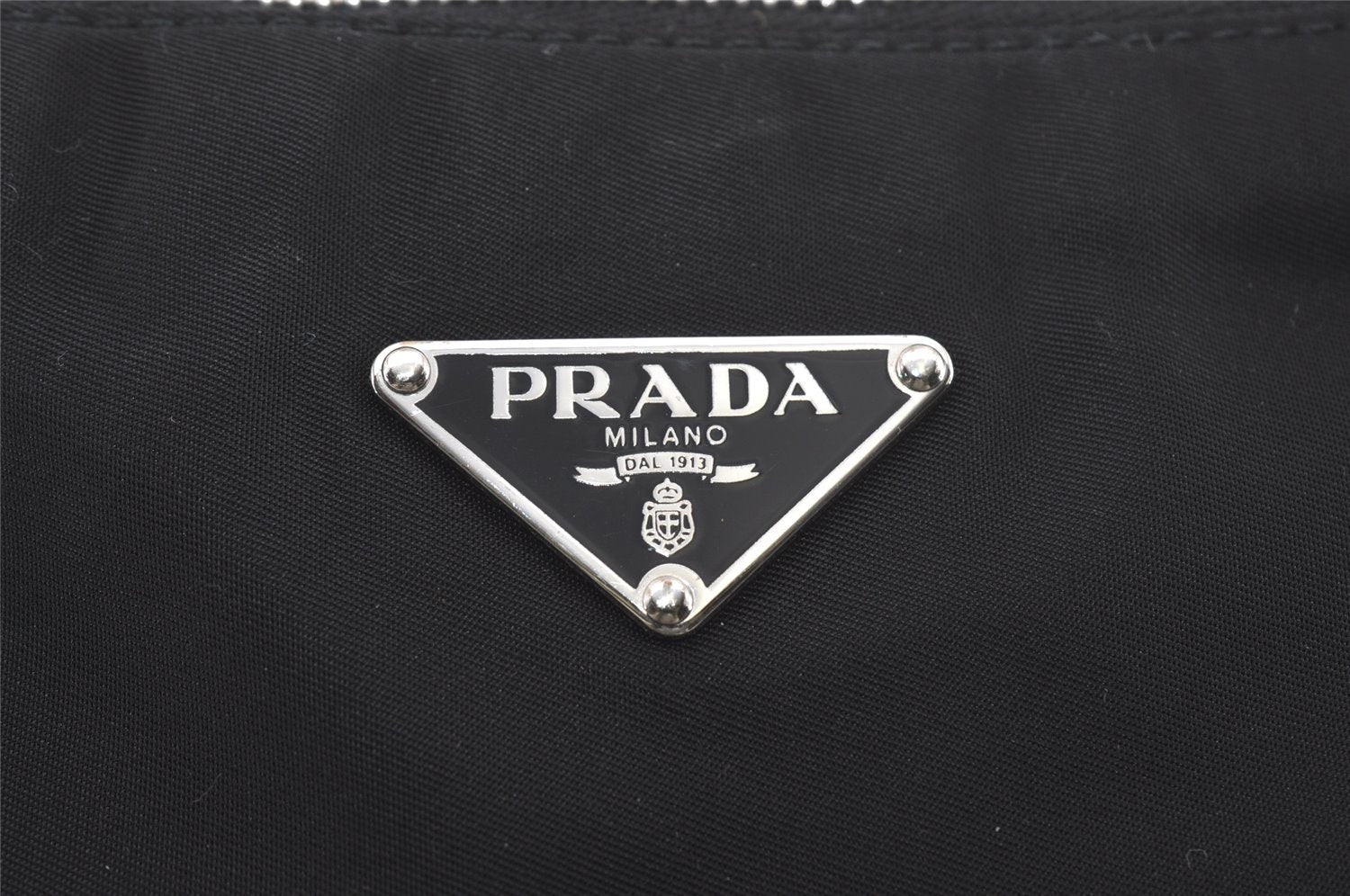 Authentic PRADA Nylon Tessuto Leather Shoulder Cross Body Bag Purse Black 6336I