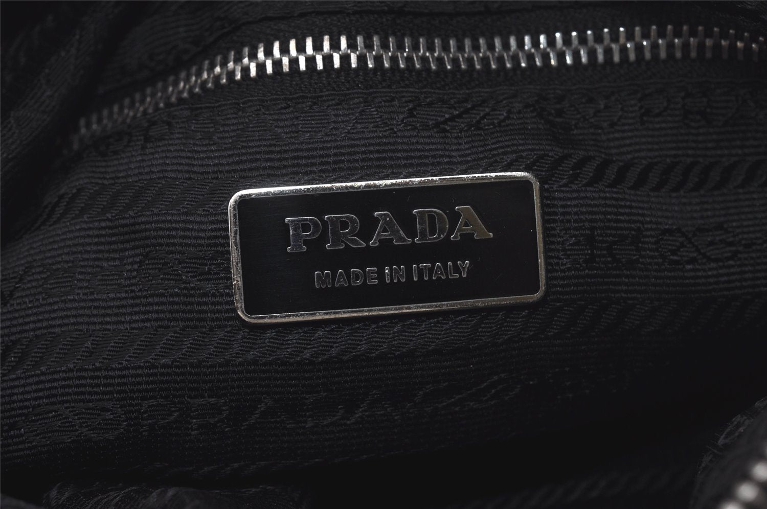 Authentic PRADA Nylon Tessuto Leather Shoulder Cross Body Bag Purse Black 6336I